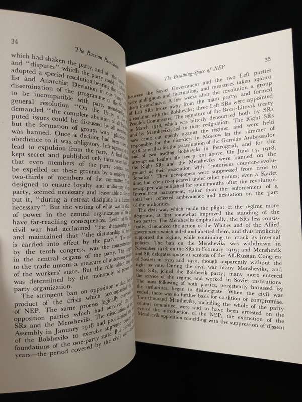 The Russian Revolution from Lenin to Stalin 1917-1929 by Edward Hallett Carr