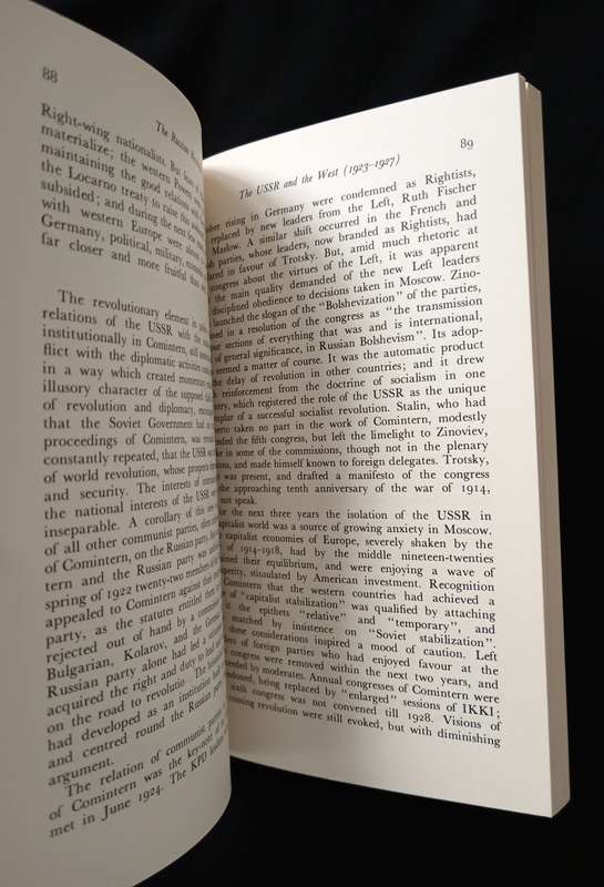 The Russian Revolution from Lenin to Stalin 1917-1929 by Edward Hallett Carr