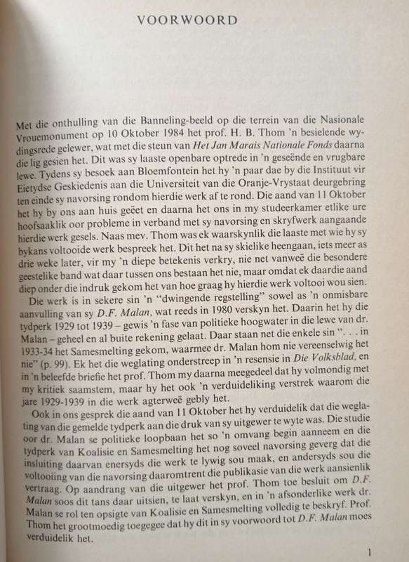 Dr DF Malan en Koalisie by HB Thom