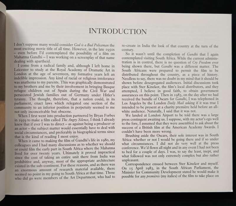 Richard Attenborough`s Cry Freedom A Pictorial Record