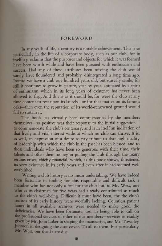 Century at Newlands 1864-1964 Compiled by SEL West Edited by WJ Luker