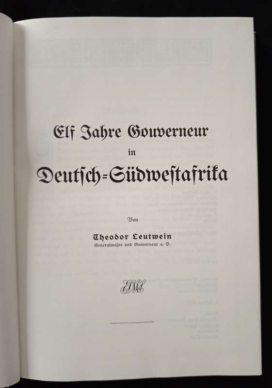 Elf Jahre Gouverneur in Deutsch-Südwestaafrika by Theodoor Leutwein