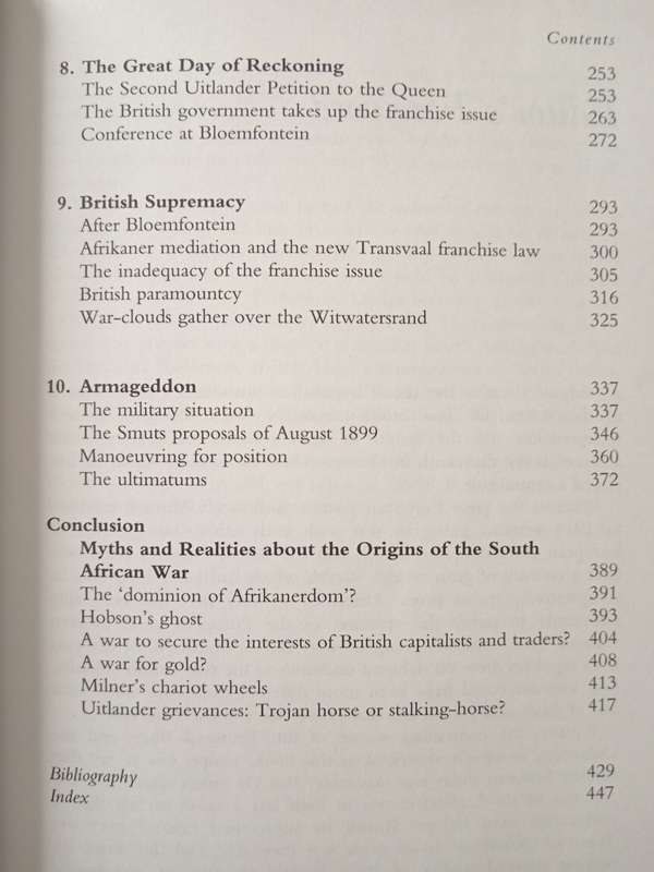 The Origins of The South African War 1899-1902 by Iain R Smith