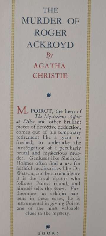 The Murder of Roger Ackroyd by Agatha Christie