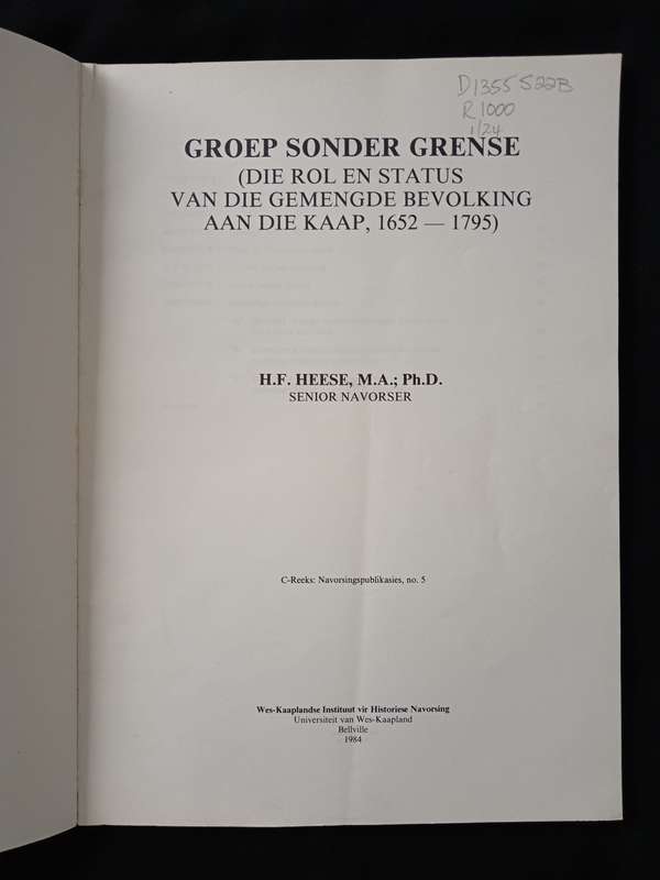Groep Sonder Grense by H F Heese
