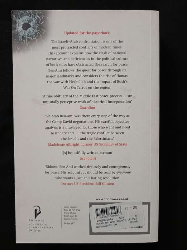 Scars of War Wounds of Peace by Shlomo Ben-Ami