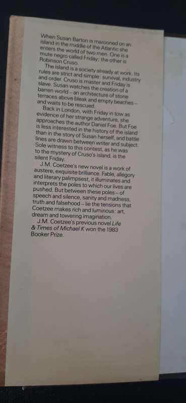 FOE by J M Coetzee - First Edition
