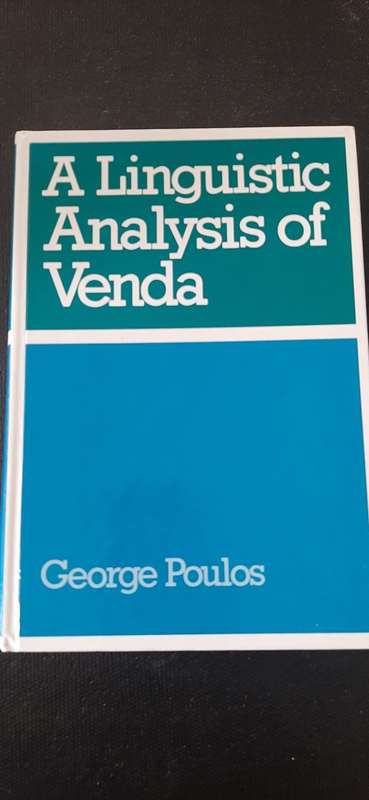 A Linguistic Analysis of Venda by George Poulos