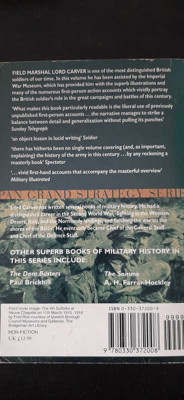 Britain`s Army in the 20th Century by Field Marshal Lord Carver