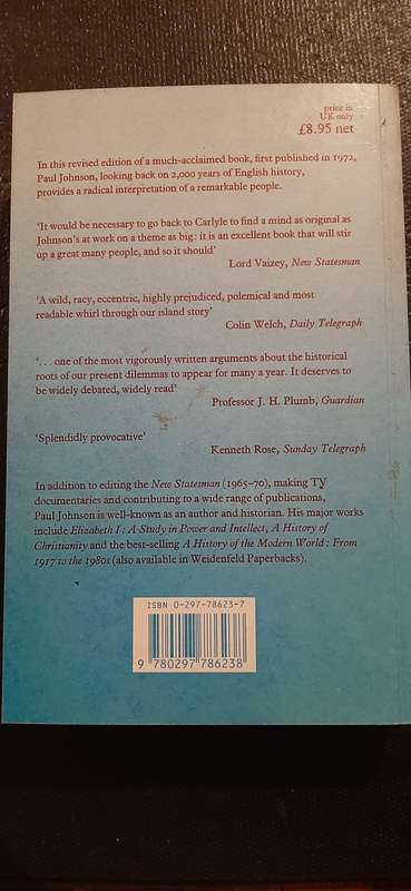 A history of the English people by Paul Johnson