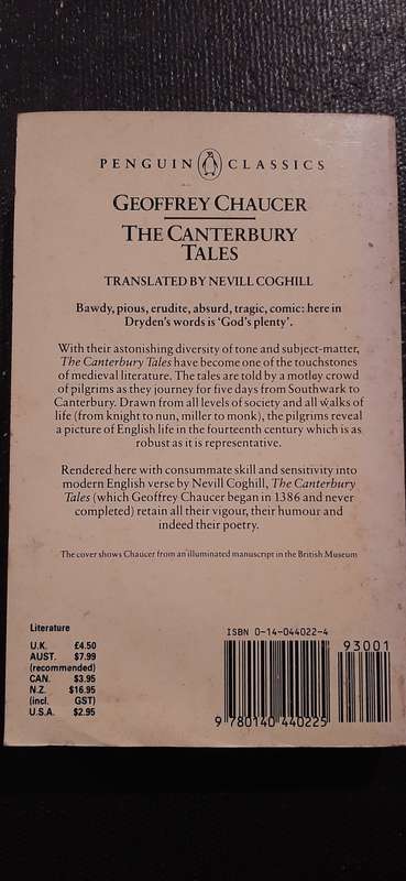 The Canterbury Tales by Geoffrey Chaucer