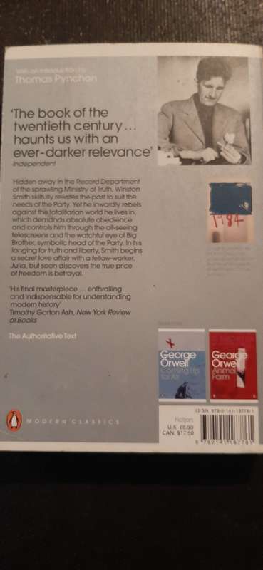 Nineteen 1984 by George Orwell