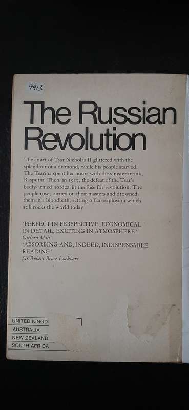 The Russian Revolution by Alan Moorehead
