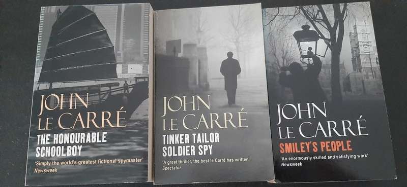 Trilogy-The Honourable Schoolboy, Tinker Taylor, Soldier Spy, Smiley`s People by John Le Carré 3...