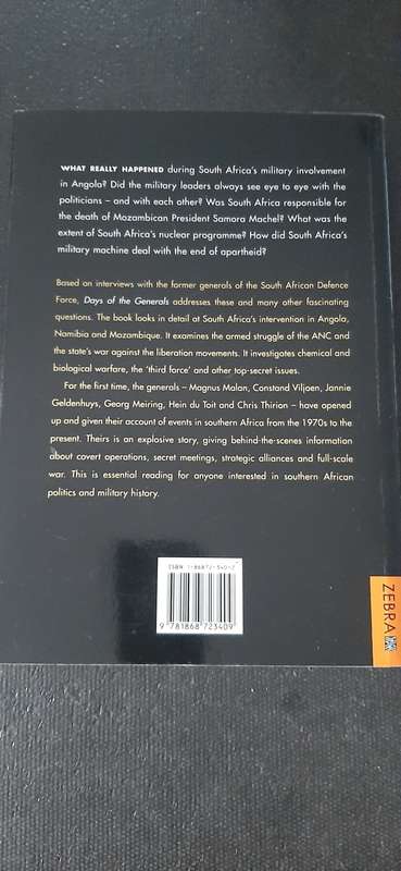 Days of the Generals by Hilton Hamann