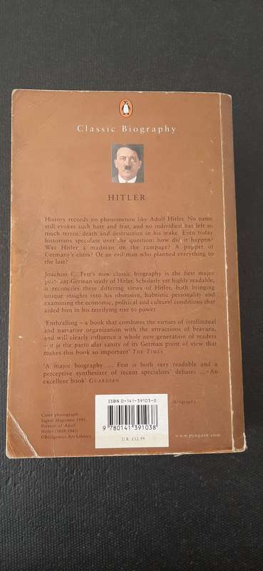 Hilter by Joachim C. Fest