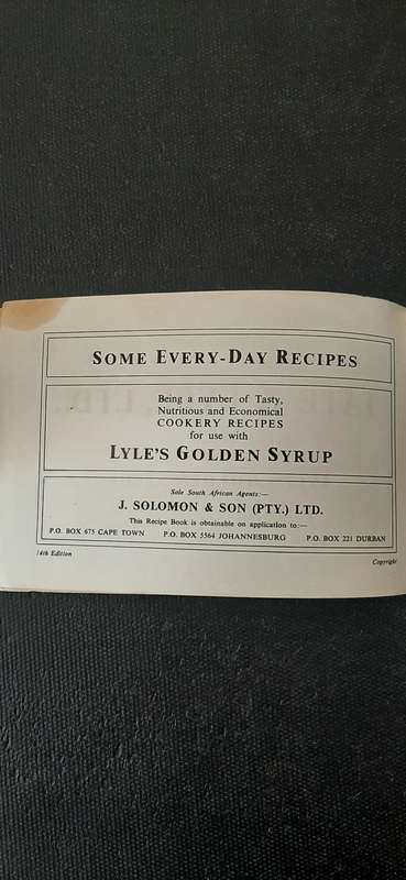 Lyle`s Recipes - Lyle`s Golden Syrup (14th Edition)