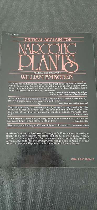 Narcotic Plants by William Emboden