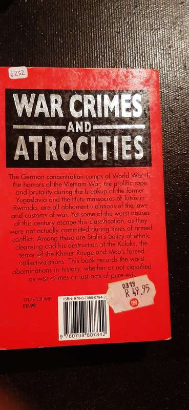 War Crimes and Atrocities by Janice Anderson Anne Williams and Vivian Head