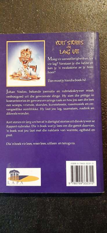 Kort Stories vir Lang Ure by Johan Vosloo