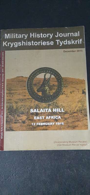 Military History Journal Vol 16, No. 6, December 2015