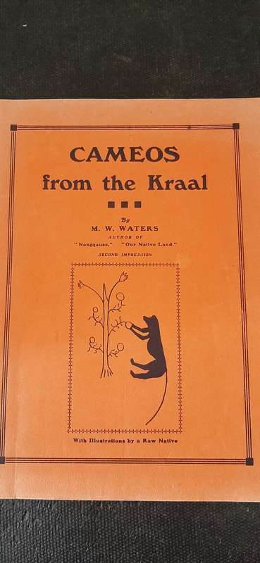 Cameos from the Kraal by M.W. Waters