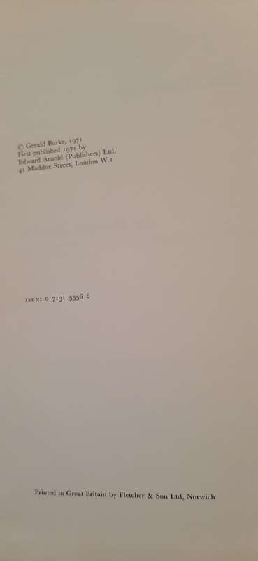Towns in the Making by Gerald Burke  - First edition