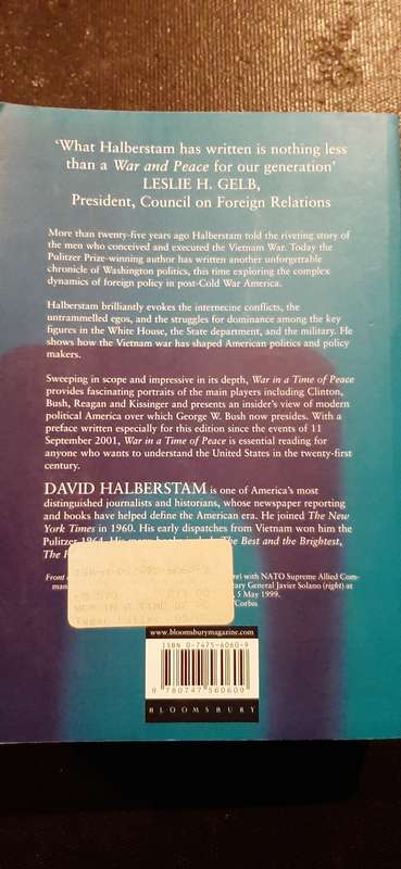 War in a time of Peace by David Halberstam