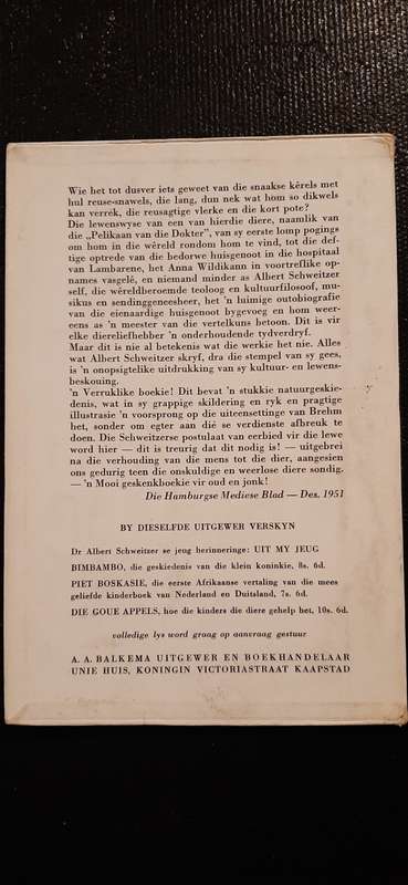 `n Pelikaan Vertel deur Albert Schweitzer