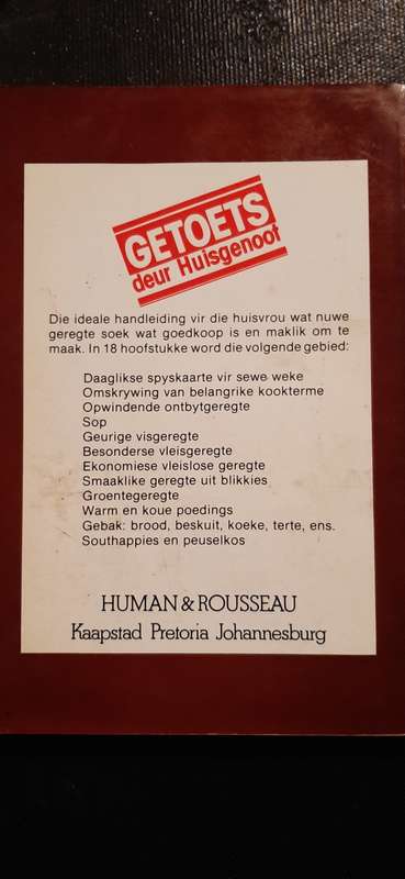 Huisgenoot se Wenresepte by Annette Human