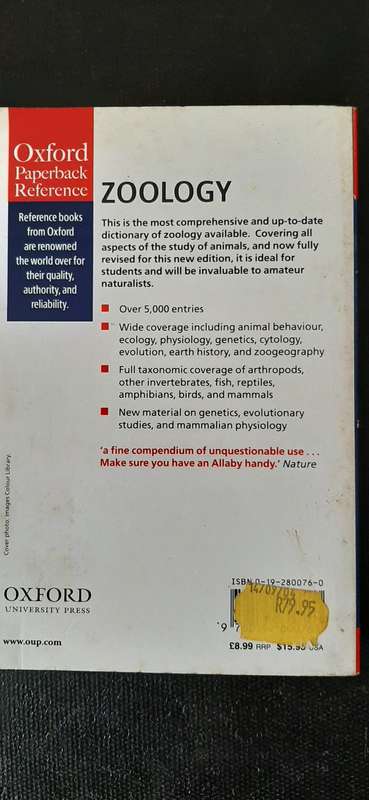 Oxford Dictionary of Zoology by Michael Allaby