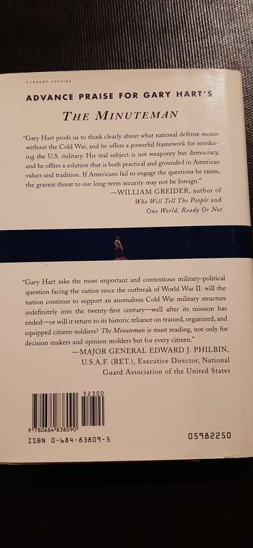 The Minuteman - Restoring an Army of People by Gary Hart (First Edition)