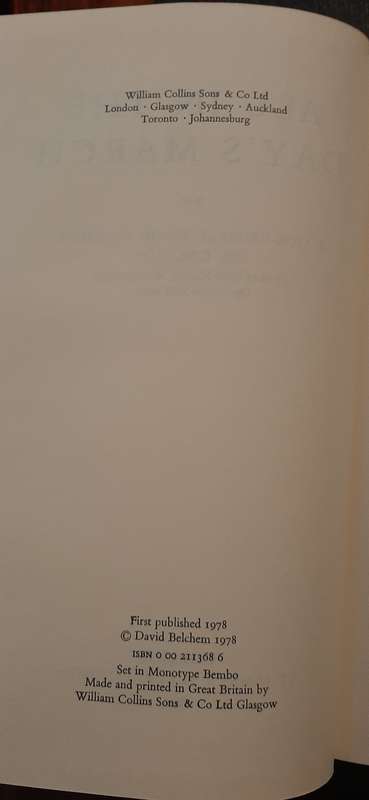 All in the Day's March by Major-General David Belchem (First Edition)