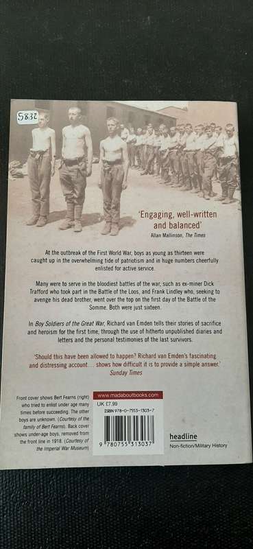 Boy Soldiers of the Great War by Richard van Emden