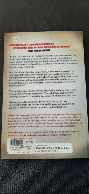 Rogue - The inside story of SARS'S elite crime-busting unit by Johann van Loggerenberg
