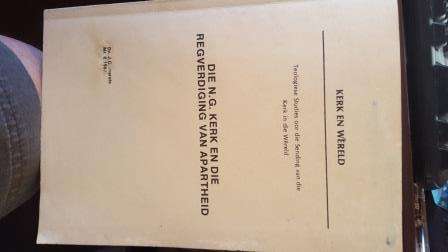 SCARCE! Die N. G. Kerk en die regverdiging van Apartheid. Dr. J.C. Marais.