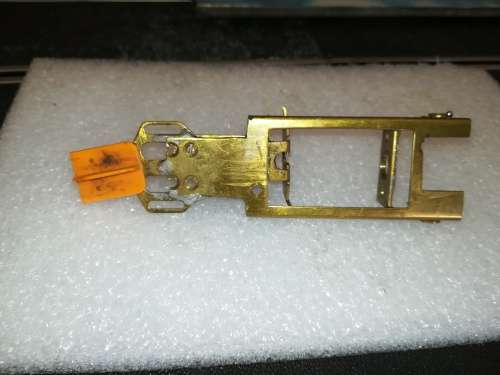 Vintage slot car chassis