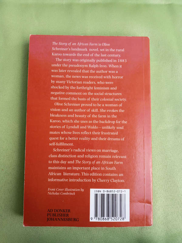 The story of an African farm by Olive Schreiner