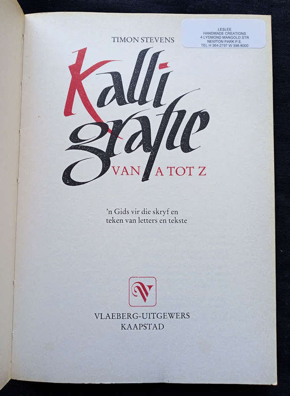 Kalligrafie van A tot Z deur Timon Stevens