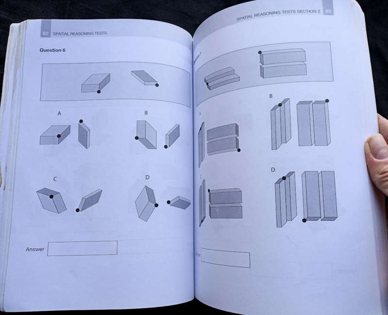 Spatial reasoning tests