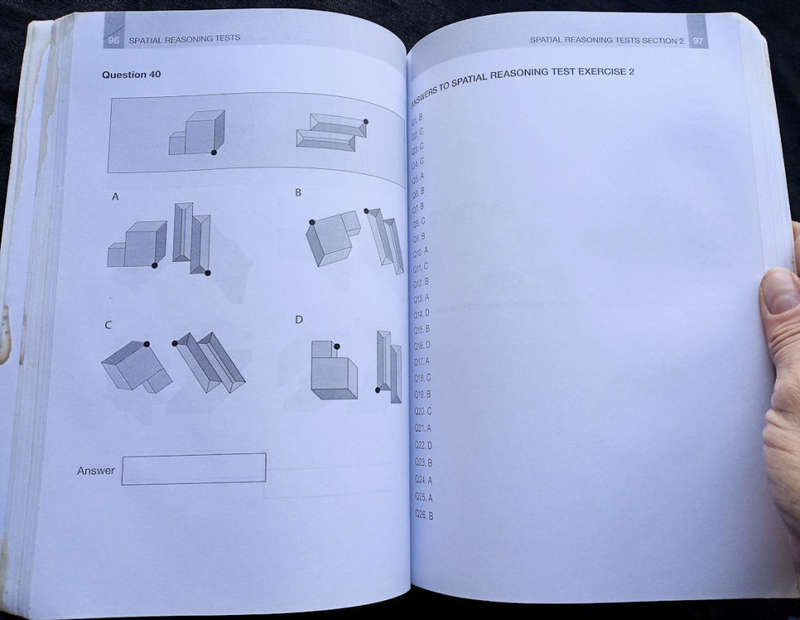 Spatial reasoning tests