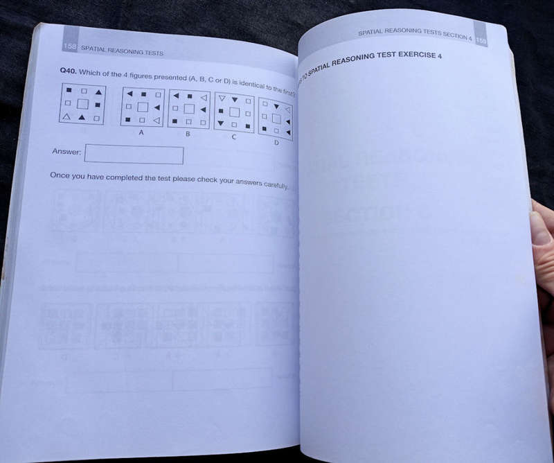 Spatial reasoning tests