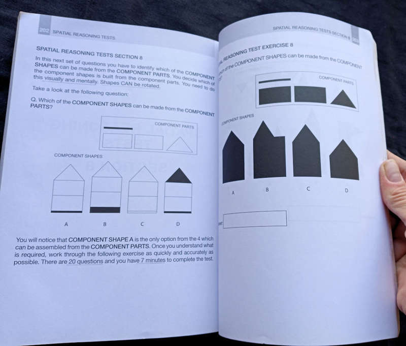 Spatial reasoning tests