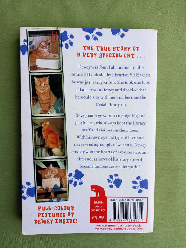 Dewey - the true story of a world famous library cat by Vicki Myron with Bret Witter