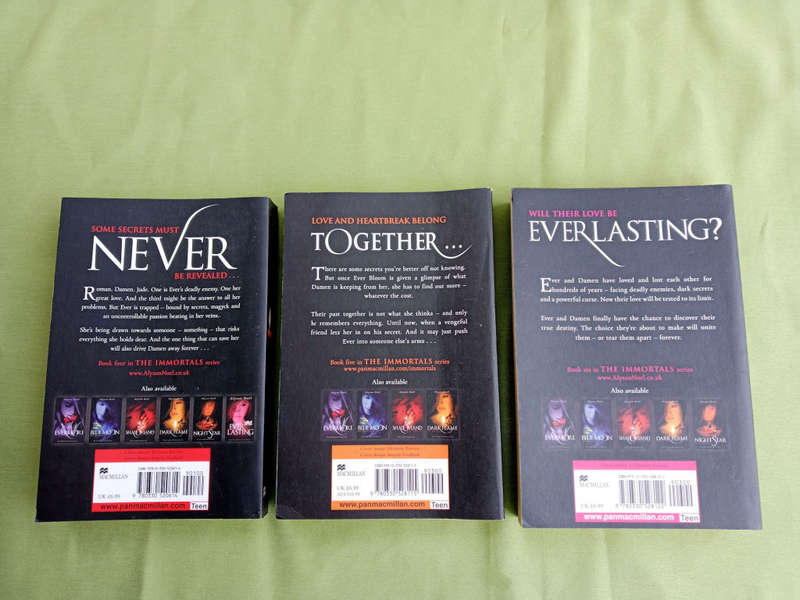 The Immortals trilogy by Alyson Noel