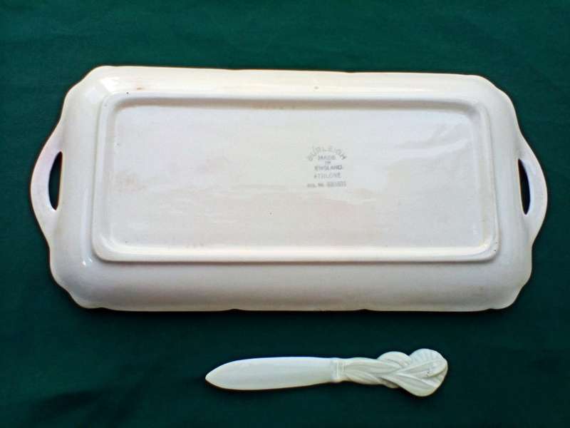 Art deco Burleigh ware platter and spreader