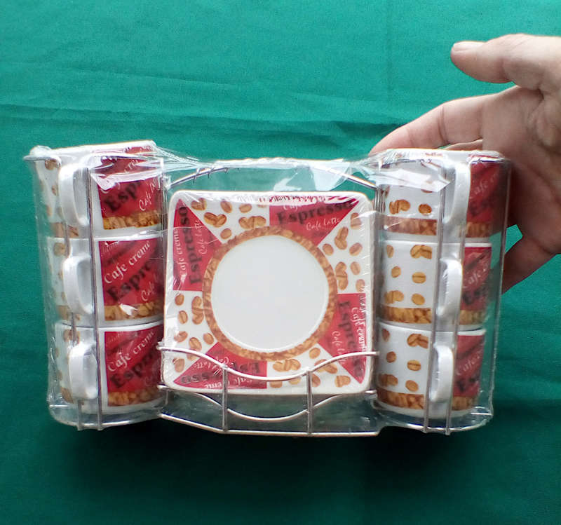 Espresso set with stand