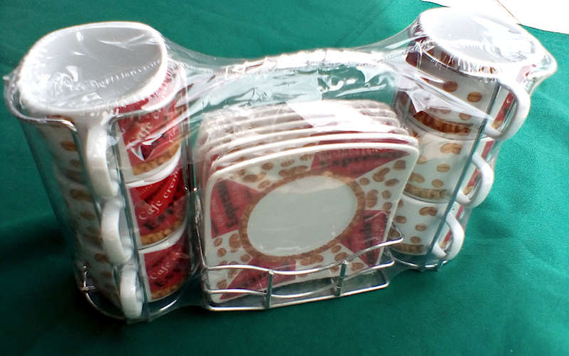 Espresso set with stand