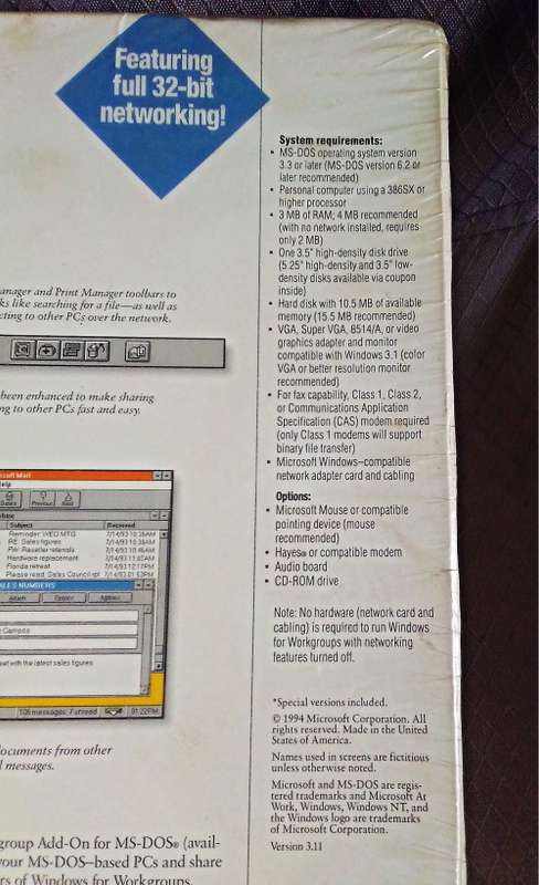 Retro Windows for Workgroups 3.11