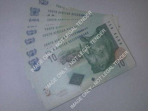 UNC Mboweni R10 Notes - Numerical Order